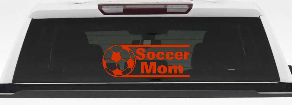 Soccer Mom Sports Car or Truck Window Decal Sticker