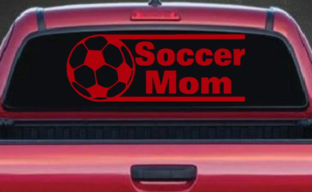 Soccer Mom Sports Car or Truck Window Decal Sticker