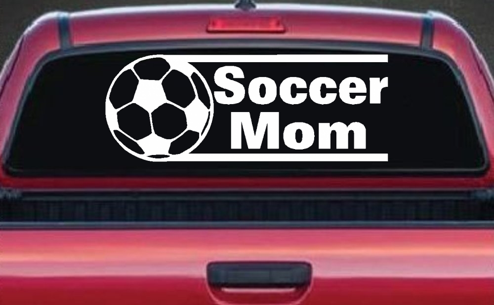 Soccer Mom Sports Car or Truck Window Decal Sticker