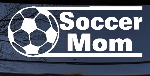 Soccer Mom Sports Car or Truck Window Decal Sticker