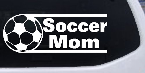 Soccer Mom Sports Car or Truck Window Decal Sticker