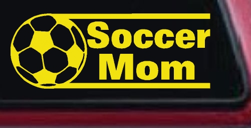 Soccer Mom Sports Car or Truck Window Decal Sticker