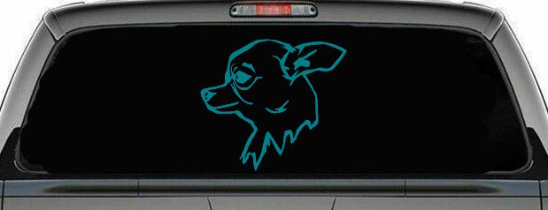Chihuahua Dog Car or Truck Window Decal Sticker