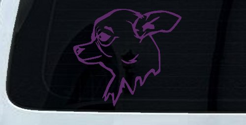 Chihuahua Dog Car or Truck Window Decal Sticker (Violet)