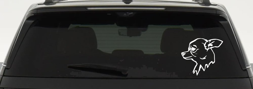 Chihuahua Dog Car or Truck Window Decal Sticker