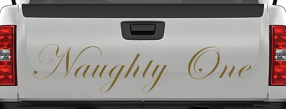 Naughty One Car or Truck Window Decal Sticker