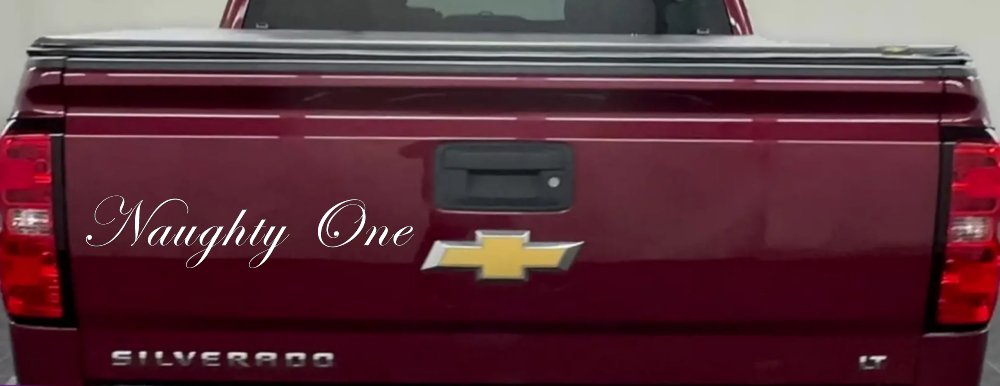 Naughty One Car or Truck Window Decal Sticker (White)
