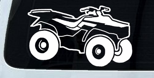 Four Wheeler Car Truck Window Vinyl Decal Sticker (White)