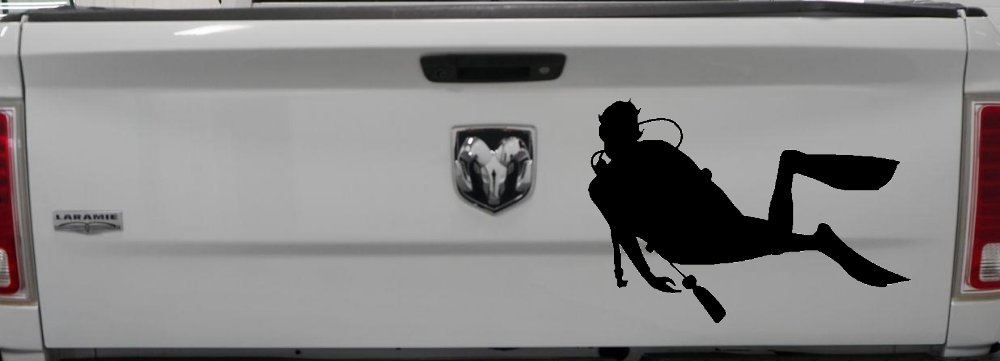 Diver Sports Car or Truck Window Decal Sticker