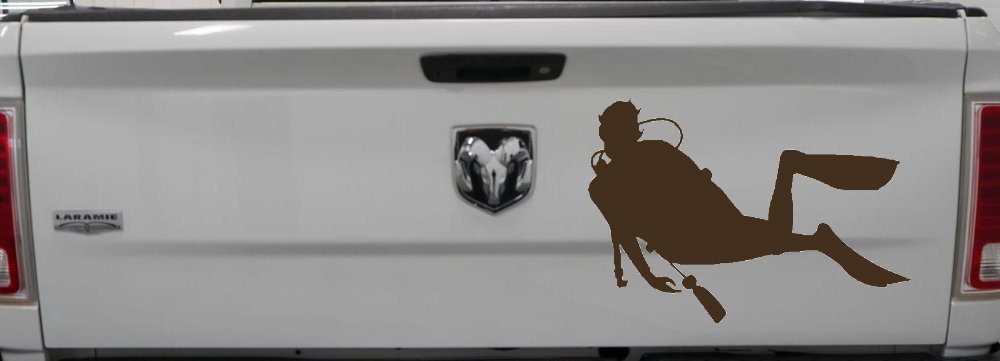 Diver Sports Car or Truck Window Decal Sticker