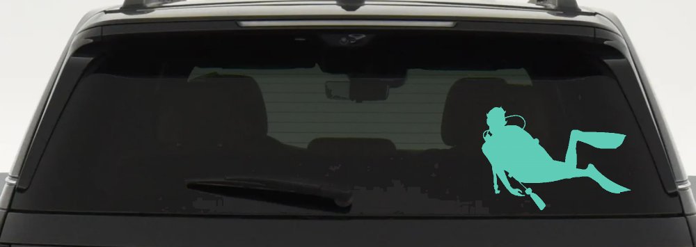 Diver Sports Car or Truck Window Decal Sticker