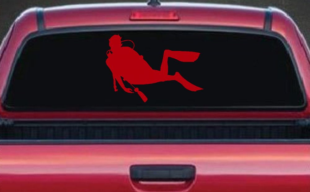 Diver Sports Car or Truck Window Decal Sticker