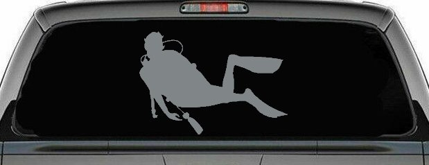 Diver Sports Car or Truck Window Decal Sticker