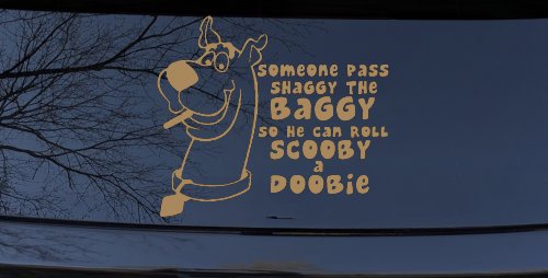 Scooby Doobie Doo Funny Car or Truck Window Decal Sticker