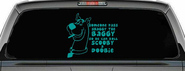 Scooby Doobie Doo Funny Car or Truck Window Decal Sticker