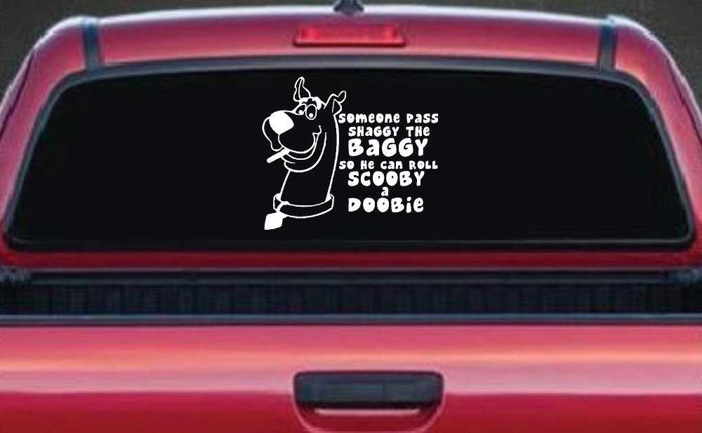 Scooby Doobie Doo Funny Car or Truck Window Decal Sticker
