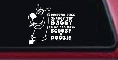Scooby Doobie Doo Funny Car or Truck Window Decal Sticker