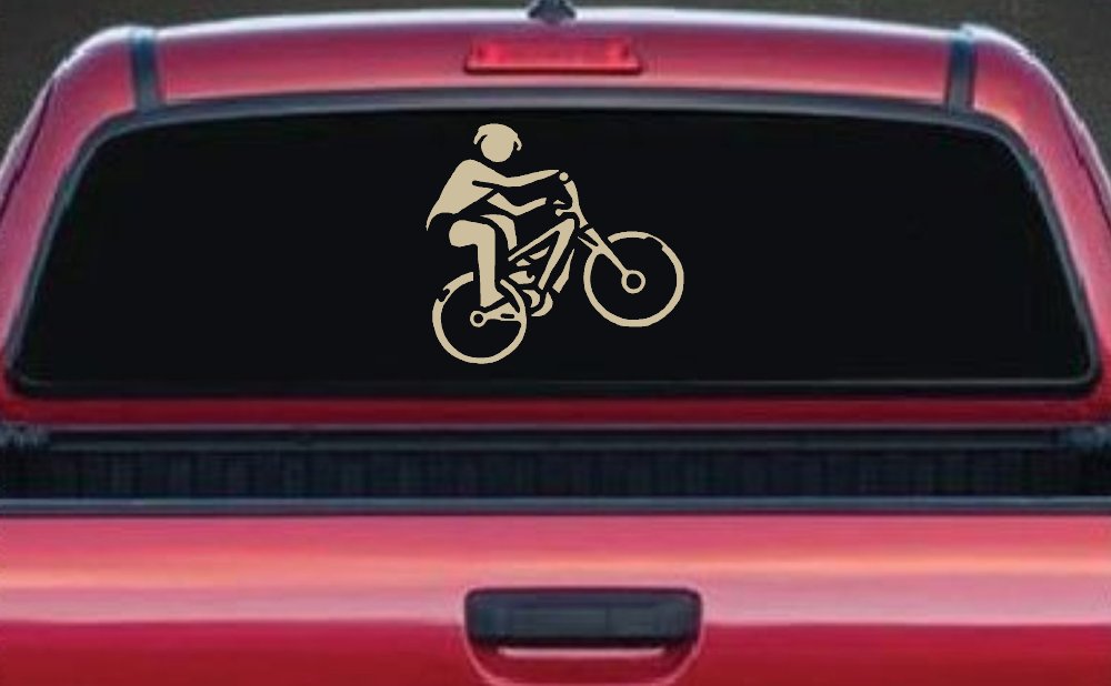 Mountain Bike Sports Car or Truck Window Decal Sticker