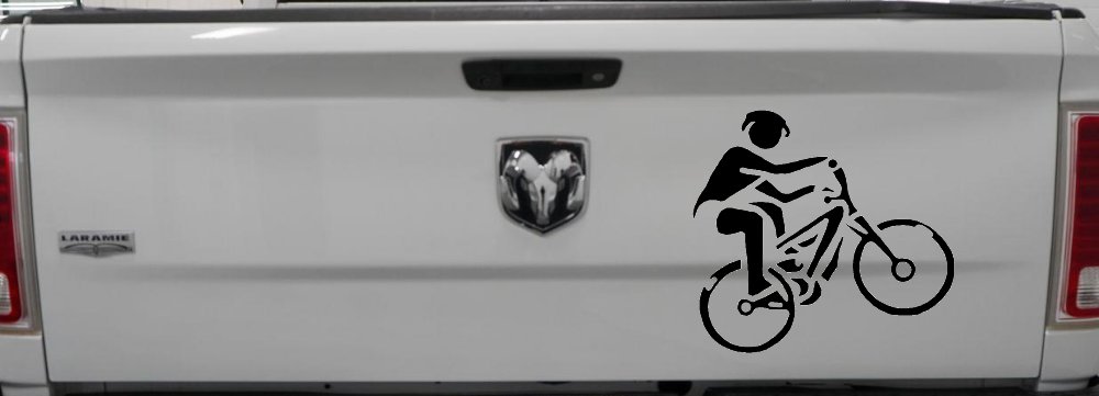 Mountain Bike Sports Car or Truck Window Decal Sticker
