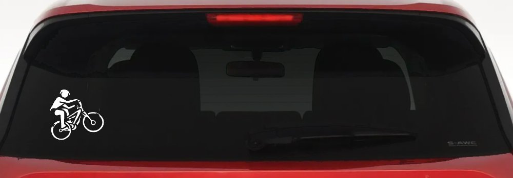 Mountain Bike Sports Car or Truck Window Decal Sticker