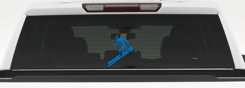 Skier Sports Car or Truck Window Decal Sticker