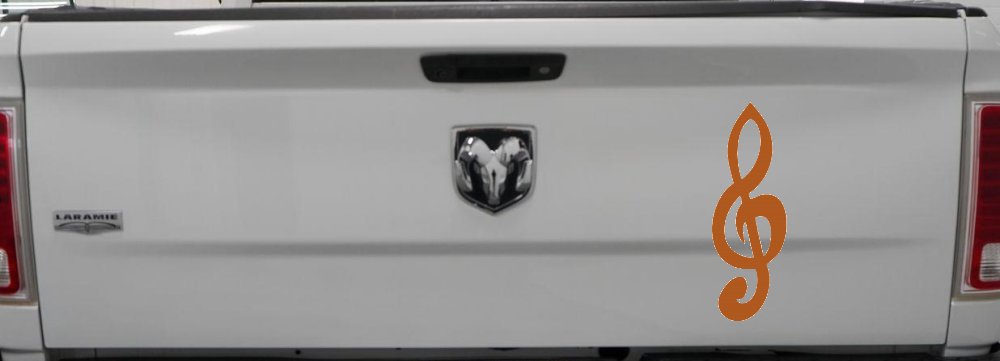 Music Note Car or Truck Window Decal Sticker
