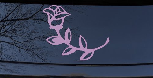 Rose Girlie Car or Truck Window Decal Sticker (Lilac)