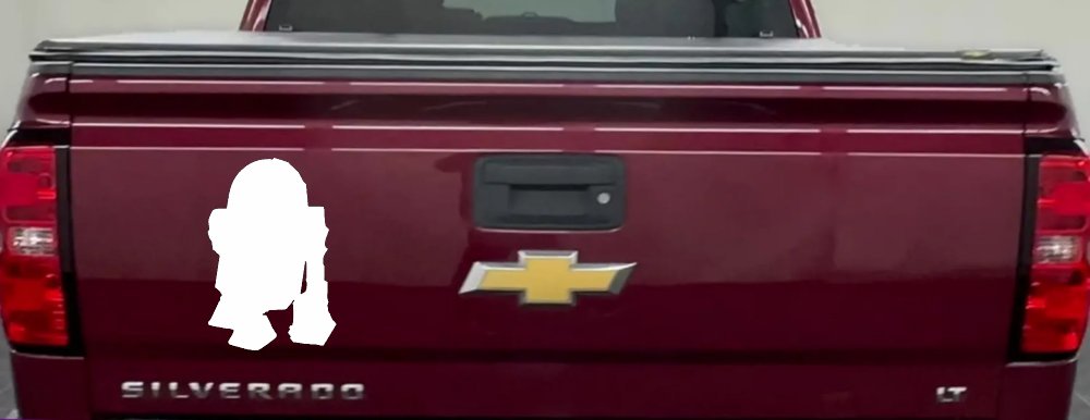 R2D2 Car or Truck Window Decal Sticker