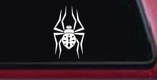 Spooky Spider Car Truck Window Decal Vinyl Sticker Fun Design (White)