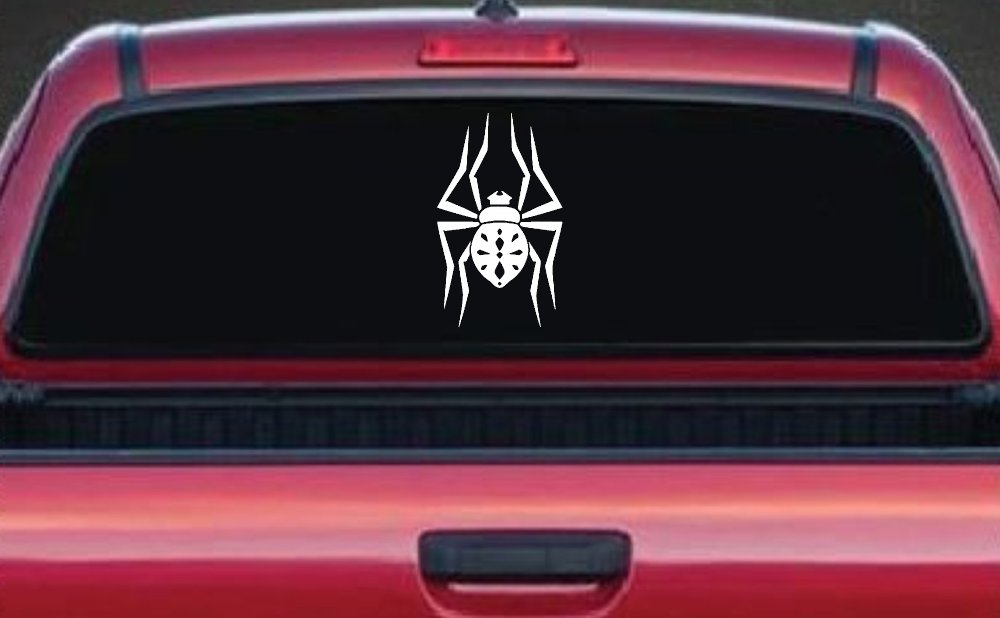 Spider Animals Car or Truck Window Decal Sticker (White)