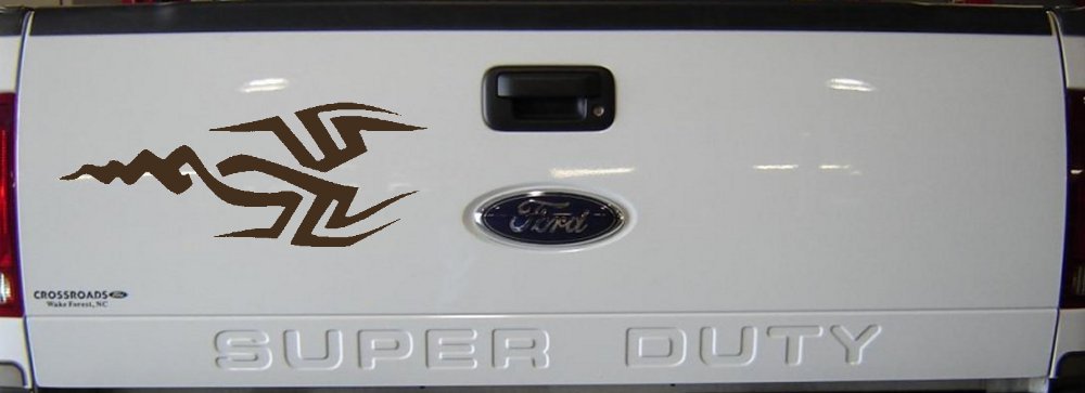 Tribal Car or Truck Window Decal Sticker (Brown)