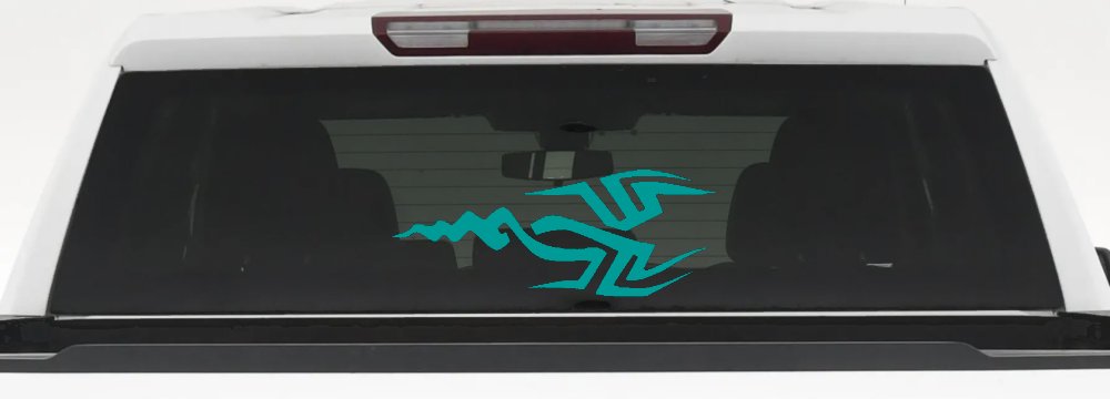 Tribal Car or Truck Window Decal Sticker (Turquoise)