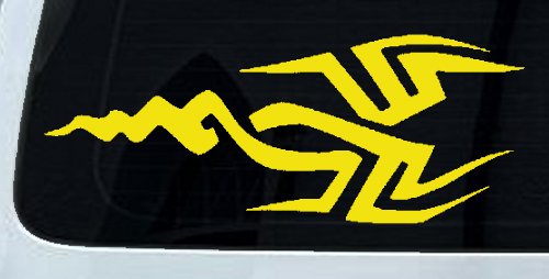 Tribal Car or Truck Window Decal Sticker (Yellow)
