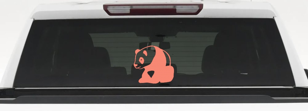 Panda Bear Car or Truck Window Decal Sticker