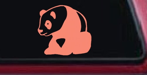 Panda Bear Car or Truck Window Decal Sticker