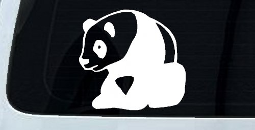 Panda Bear Car or Truck Window Decal Sticker (White)