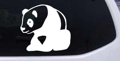 Panda Bear Car or Truck Window Decal Sticker