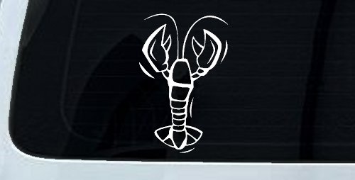 Lobster Vinyl Decal Sticker for Car Truck Window Decor (White)