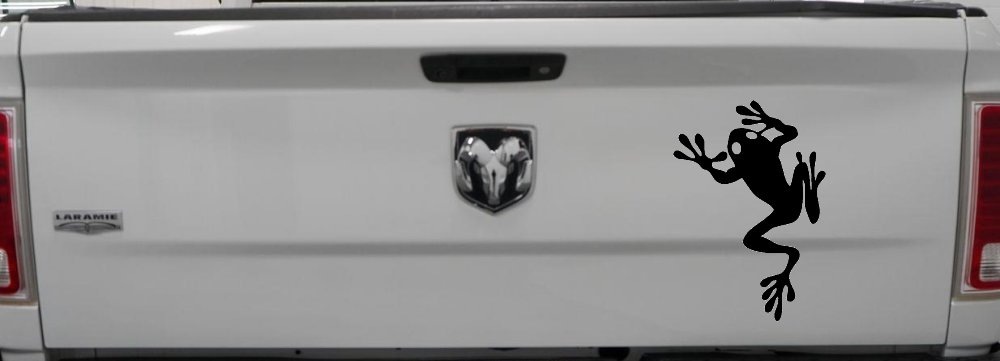 Frog Car or Truck Window Decal Sticker (Black)