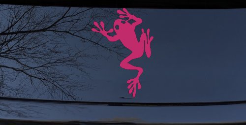 Frog Car or Truck Window Decal Sticker (Hot Pink)
