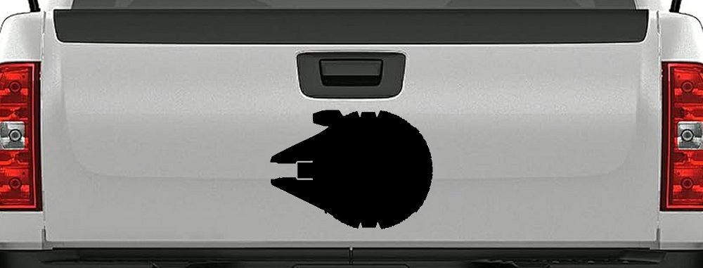 Millennium Falcon Car or Truck Window Decal Sticker (Black)
