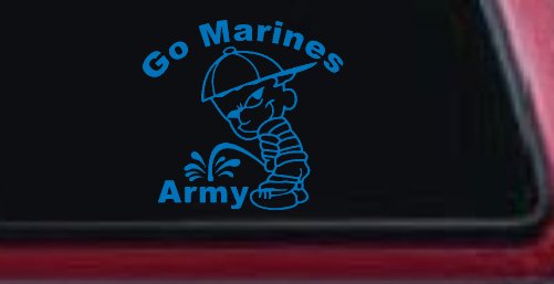 Go Marines Pee On Army Military Car or Truck Window Decal Sticker