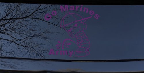 Go Marines Pee On Army Military Car or Truck Window Decal Sticker