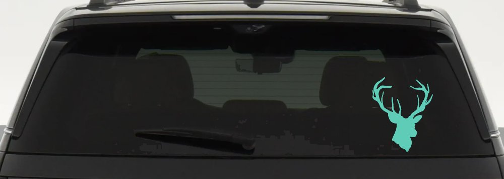 Big Buck Deer Hunting Car or Truck Window Decal Sticker (Mint)