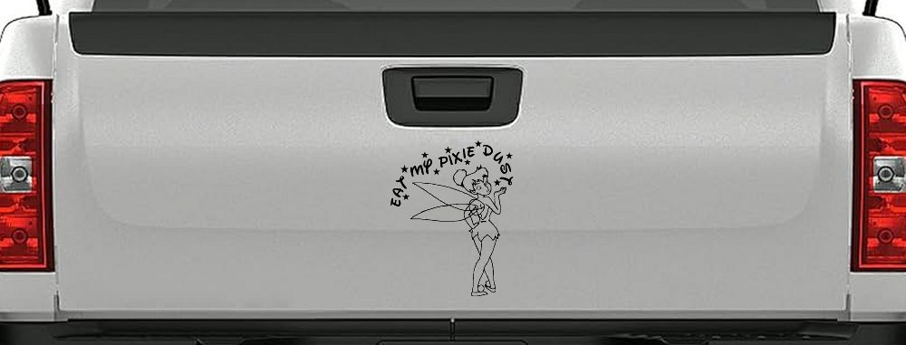 Tinkerbell Tinker Bell Eat My Pixie Dust Funny Car or Truck Window Decal Sticker
