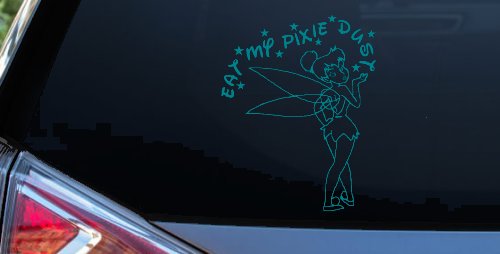 Tinkerbell Tinker Bell Eat My Pixie Dust Funny Car or Truck Window Decal Sticker