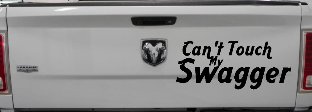 Can't Touch my Swagger Car or Truck Window Decal Sticker (Black)