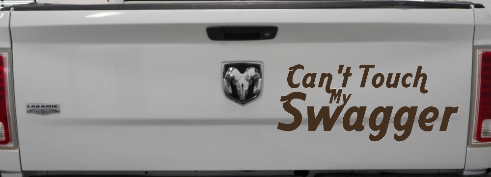 Can't Touch my Swagger Car or Truck Window Decal Sticker (Brown)