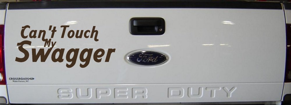 Can't Touch my Swagger Car or Truck Window Decal Sticker (Brown)