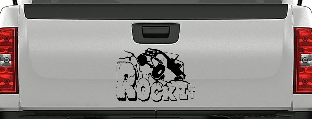 Rock It Rock Crawler Off Road Car or Truck Window Decal Sticker